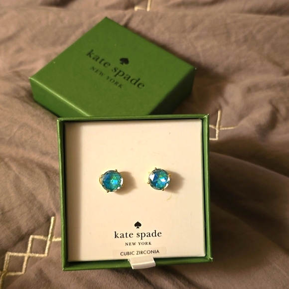 Kate Spade Jewelry - Kate Spade Emerald earrings
